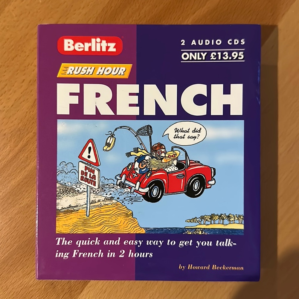 Berltiz Rush Hour Learn to speak French. 2 CDs with a booklet.